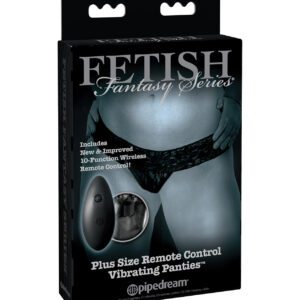 Fetish Fantasy Limited Edition Remote Control Vibrating Panties - Plus Size