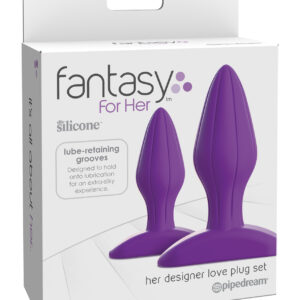Fantasy For Her Designer Love Plug Set - Purple