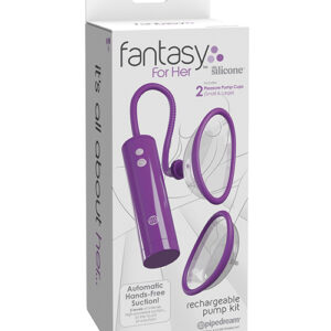 Fantasy For Her Rechargeable Pleasure Pump Kit - Purple