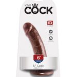 King Cock 6" Cock - Brown