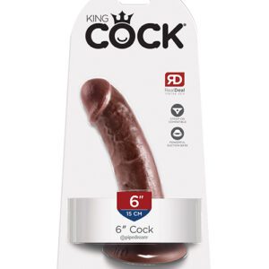 King Cock 6" Cock - Brown