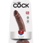 King Cock 7" Cock - Brown