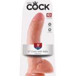 King Cock 9" Cock w/Balls - Flesh