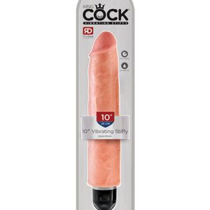 King Cock 10" Vibrating Stiffy - Flesh