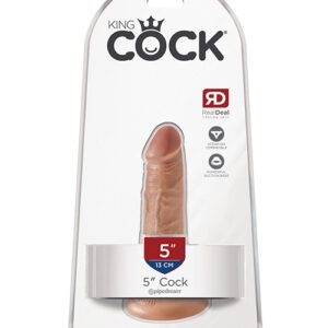 King Cock 5" Cock - Tan