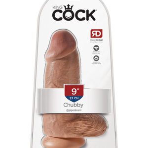 King Cock 9" Chubby - Tan