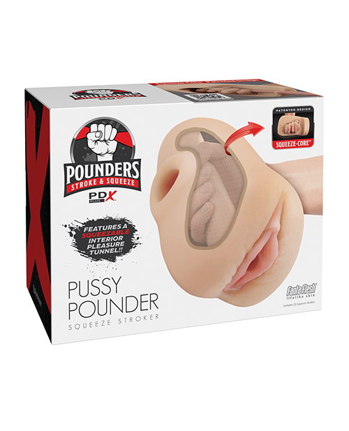 PDX Plus Pussy Pounder Squeeze Stroker - Light