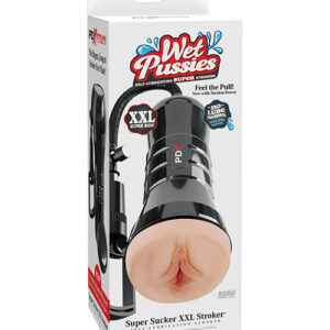 PDX Extreme Wet Pussies Super Sucker XXL Stroker - Light