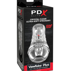 PDX Elite ViewTube See-Thru EZ-Grip Stroker - Clear
