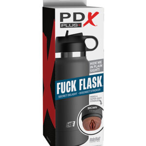 PDX Plus Fuck Flask Secret Delight Stroker - Brown/Grey