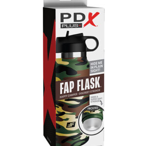 PDX Plus Fap Flask Happy Camper Stroker - Frosted/Camo