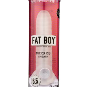 Perfect Fit Fat Boy Micro Ribbed Sheath 6.5" - Clear