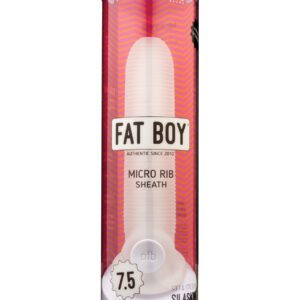 Perfect Fit Fat Boy Micro Ribbed Sheath 7.5" - Clear