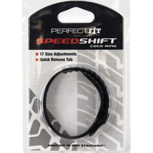 Perfect Fit Speed Shift 17 Adjustments Cock Ring - Black