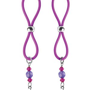 Bijoux de Nip Nipple Halos Flower Charm - Purple