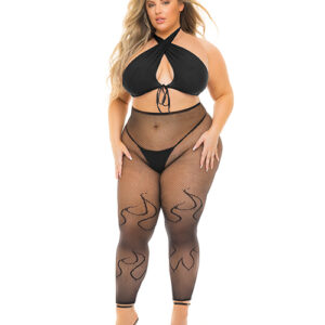 Pink Lipstick Gives You Hell Halter Bra