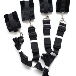 Plesur Fuzzy Bedroom Bondage Kit - Black
