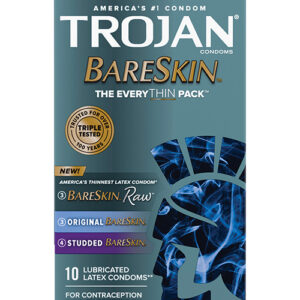 Trojan BareSkin EveryTHIN Condoms - Variety Pack of 10