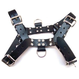 Rouge Over the Head Large Harness - Black