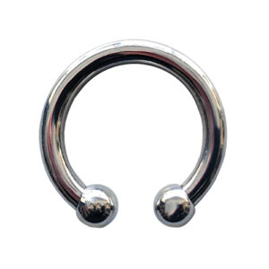 Rouge Stainless Steel Horseshoe Cock Ring 30 mm - Sliver