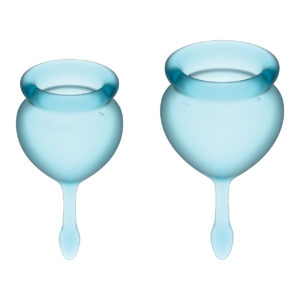 Satisfyer Feel Good Menstrual Cup - Light Blue