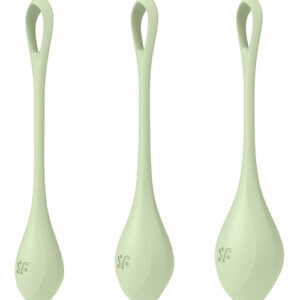 Satisfyer Yoni Power 2 Balls Training Set - Light Green