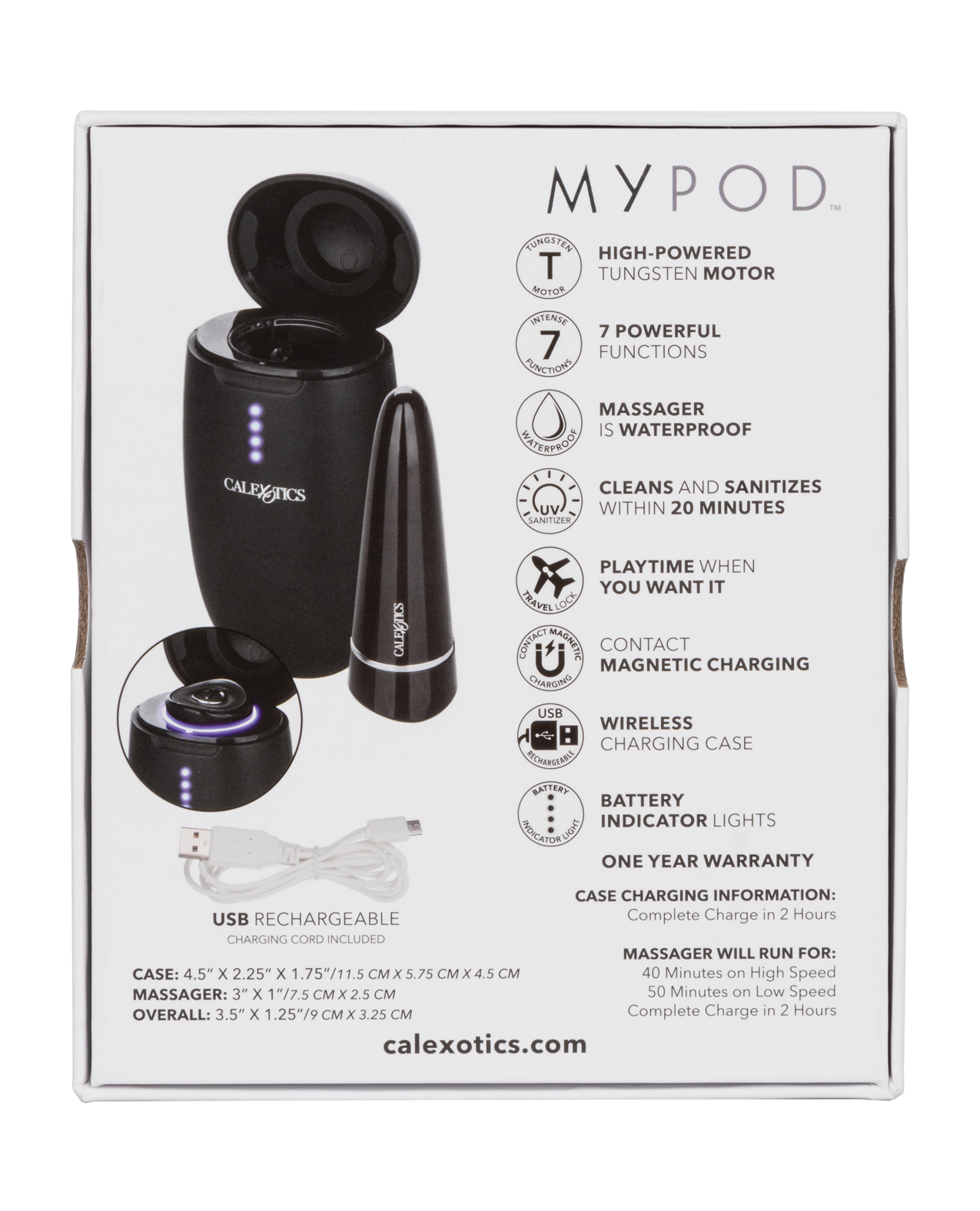 My Pod Vibrating Massager - Black - Image 3