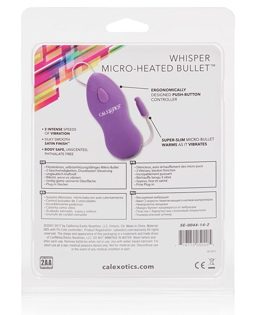 Whisper Micro Heated Bullet - Purple - Image 3