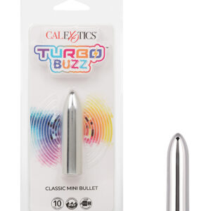 Turbo Buzz Classic Mini Bullet Stimulator - Silver