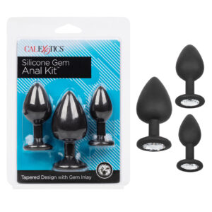 Silicone Gem Anal Kit - Black