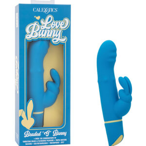 Love Bunny Beaded "G" Bunny - Blue