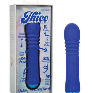 Thicc Chubby Thrusting Wand - Blue