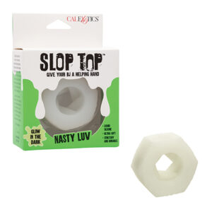 Slop Top Glow in the Dark Nasty Luv Stroker - White