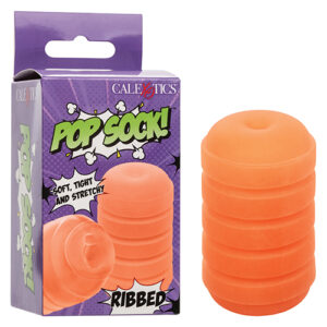 Pop Sock! Ribbed Masturbator - Orange