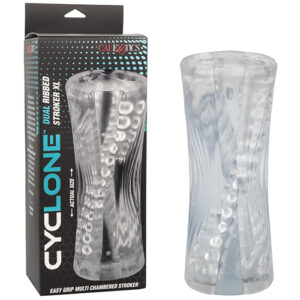 Cyclone Dual Ribbed Stroker XL - Clear