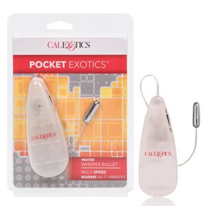Pocket Exotics Heated Whisper Bullet - Silver