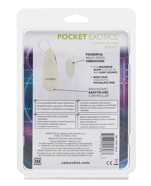 Pocket Exotics Glow In The Dark Bullet - Image 3