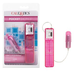 Pocket Exotics Turbo 8 Accelerator Single Bullet - Pink