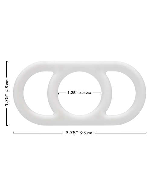Alpha Liquid Silicone Commander Cock Ring - Natural - Image 3
