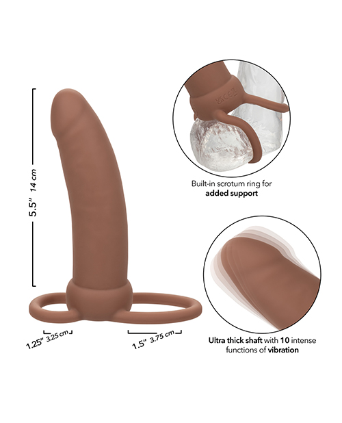 Performance Maxx Rechargeable Thick Dual Penetrator - Brown - Image 5