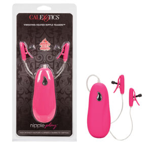 Nipple Play Vibrating Heated Nipple Teasers - Pink