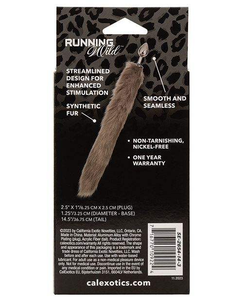 Running Wild Grey Tail Metallic Anal Probe - Image 4