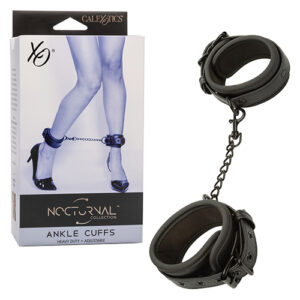 Nocturnal Collection Adjustable Ankle Cuffs - Black