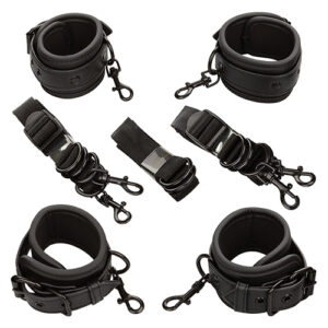 Nocturnal Collection Adjustable Bed Restraints - Black