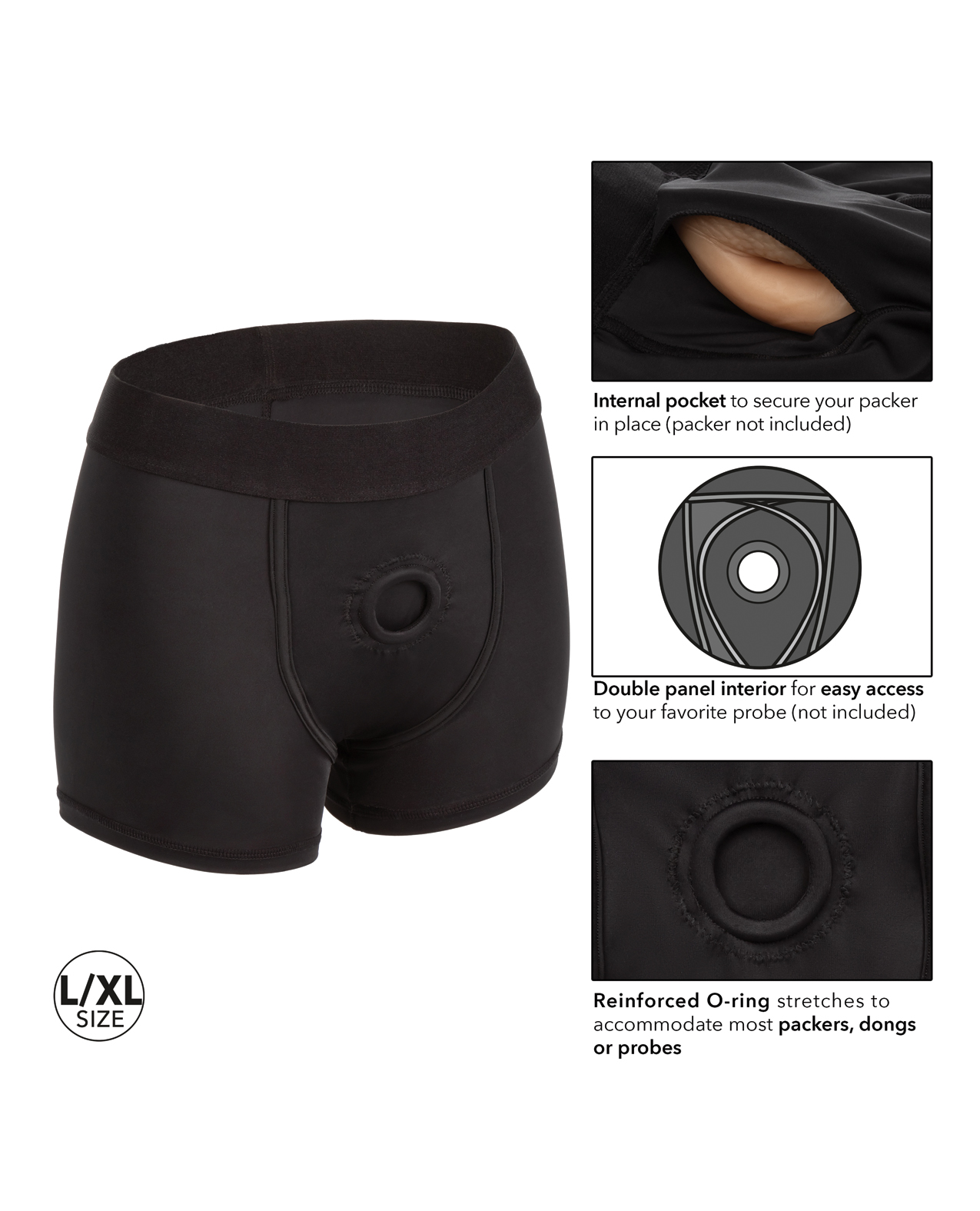 Boundless Boxer Brief L/XL - Black - Image 6