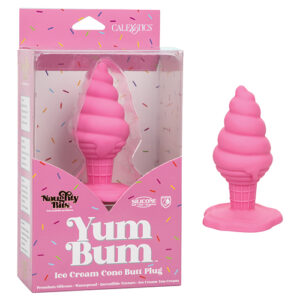 Naughty Bits Yum Bum Ice Cream Cone Butt Plug - Pink