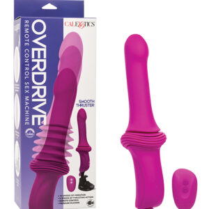 Overdrive Smooth Thruster Remote Control Sex Machine - Fuchsia/Black