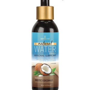 Sensuva Natural Water Based Personal Lubricant - 4 oz Exotic Coconut