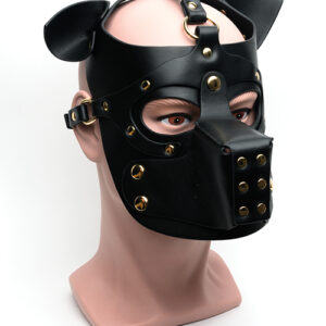 665 Bondage Pup Hood - O/S Black