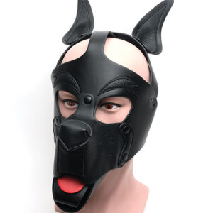 665 Playful Pup Hood - O/S Black